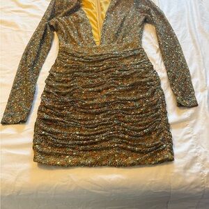 Ramy Brook Multicolor Long Sleeve Dress